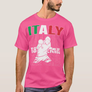 Italië Tennis Lovers - Steun Italiaans pingelt P T-shirt