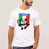 Italië Tennis Panda T-shirt (Voorkant)