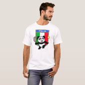Italië Tennis Panda T-shirt (Voorkant volledig)