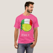 Italië tennis voor Italiaanse spelers Italië tenni T-shirt (Voorkant volledig)