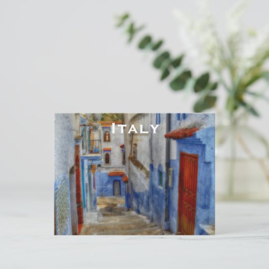 Italië: toerisme in de binnenvaart briefkaart (Staand voorkant)