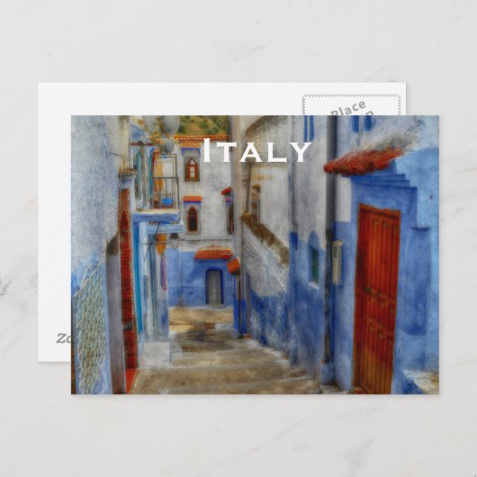 Italië: toerisme in de binnenvaart briefkaart (Voorkant / Achterkant)