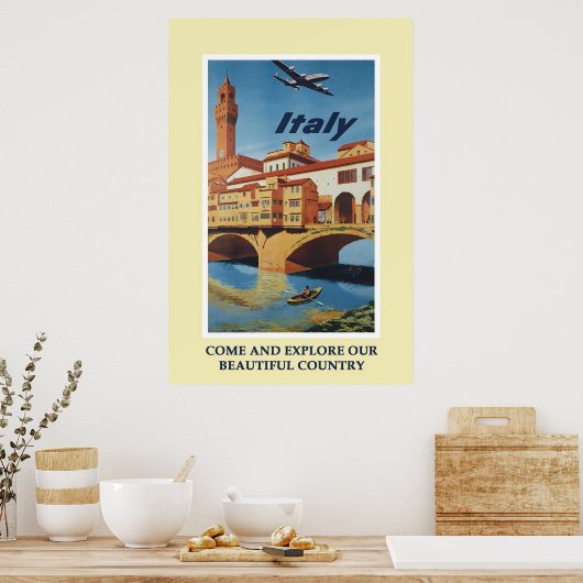 Italië Toerismereizen Poster (Keuken)