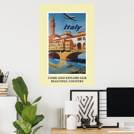 Italië Toerismereizen Poster (Thuiskantoor)
