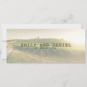 Italië Toscaanse bestemming Boarding Pass Bruiloft Kaart (Achterkant)