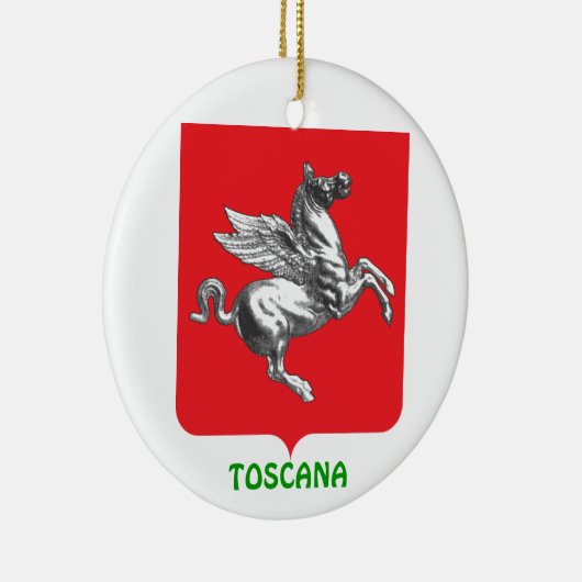 Italië - Toscane - Aangepaste kerstversiering Keramisch Ornament (Rechts)