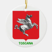 Italië - Toscane - Aangepaste kerstversiering Keramisch Ornament (Voorkant)