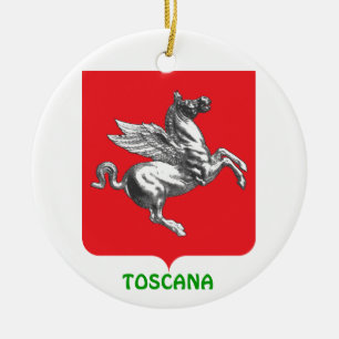 Italië - Toscane - Aangepaste kerstversiering Keramisch Ornament