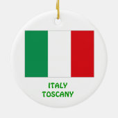 Italië - Toscane - Aangepaste kerstversiering Keramisch Ornament (Achterkant)