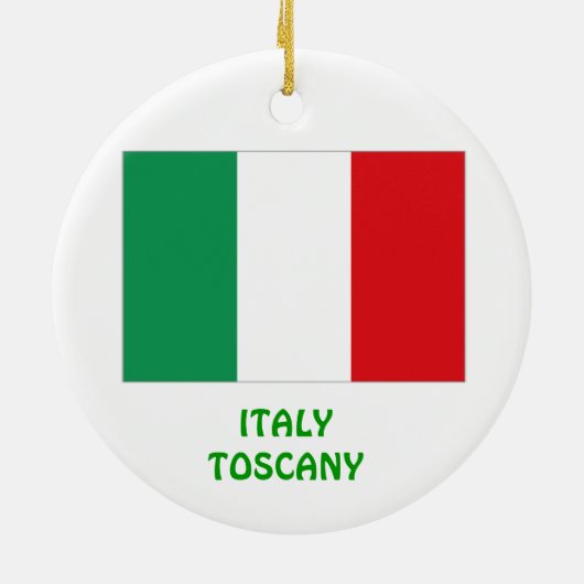 Italië - Toscane - Aangepaste kerstversiering Keramisch Ornament (Achterkant)