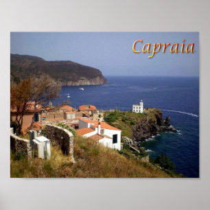 Italië - Toscane - Capraia - Poster