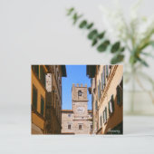 Italië Toscane Cortona. Stadhuis. Briefkaart (Staand voorkant)