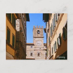 Italië Toscane Cortona. Stadhuis. Briefkaart