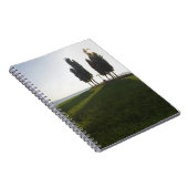 Italië, Toscane, Cypress Trees in Toscane met Notitieboek (Rechterzijde)