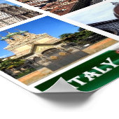 Italië - Toscane - Florence - Mozaïek - Poster (Hoek)