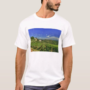 Italië, Toscane, Greve. De wijngaarden van Castell T-shirt