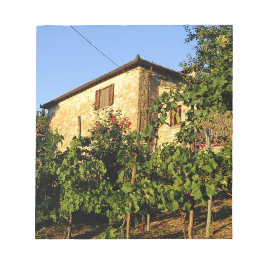 Italië, Toscane, Greve. Late zomerwijkscènes Notitieblok (Voorkant)