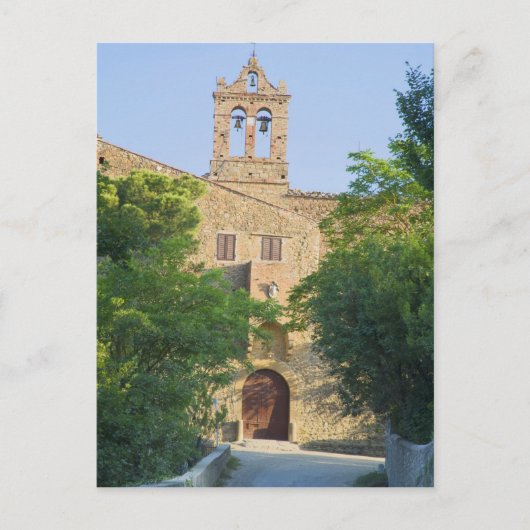 Italië, Toscane, La Foce, Picturesque kerk in Briefkaart (Voorkant)