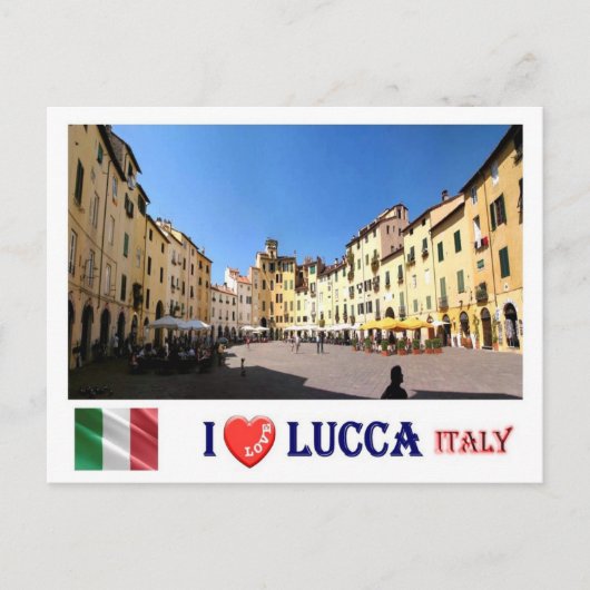 Italië - Toscane - Lucca - I Love - Briefkaart (Voorkant)