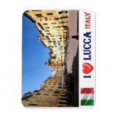 Italië - Toscane - Lucca - I Love - Magneet (Verticaal)