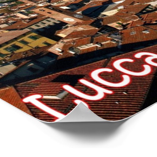 Italië - Toscane - Lucca - Poster (Hoek)