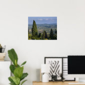 Italië, Toscane, Montepulciano. Uitzicht op de Poster (Thuiskantoor)