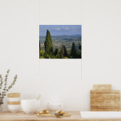 Italië, Toscane, Montepulciano. Uitzicht op de Poster (Keuken)