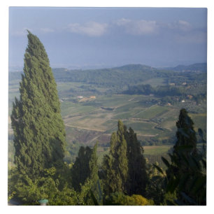 Italië, Toscane, Montepulciano. Uitzicht op de Tegeltje