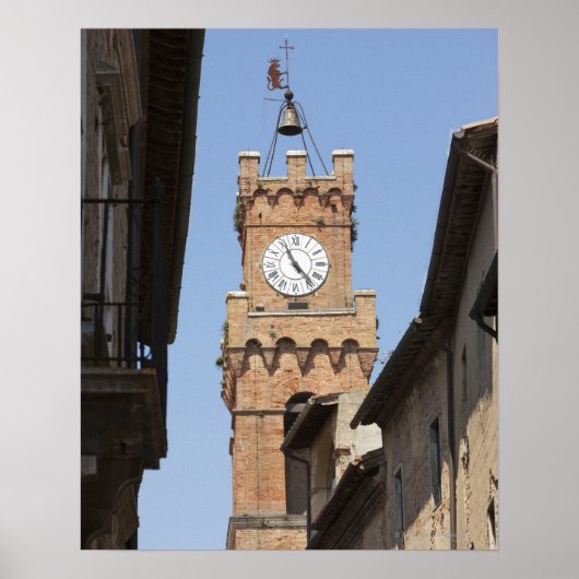 Italië. Toscane. Pienza. 2 Poster (Voorkant)
