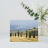 Italië. Toscane. Pienza. Briefkaart (Staand voorkant)