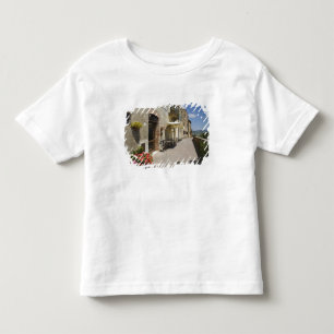 Italië, Toscane, Pienza. Buitenste loopbrug rondom Kinder Shirts