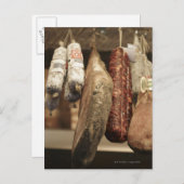 Italië, Toscane, Pienza, selectie van lokale ham e Briefkaart (Voorkant / Achterkant)