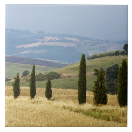 Italië. Toscane. Pienza. Tegeltje (Voorkant)