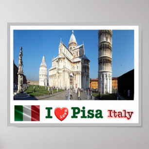 Italië - Toscane - Pisa - Duomo Square - Poster