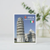 Italië - Toscane - Pisa - Leaning Tower - Briefkaart (Staand voorkant)