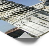 Italië - Toscane - Pisa - Leaning Tower - Poster (Hoek)