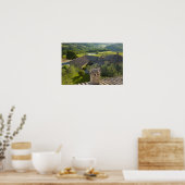 Italië, Toscane. Roofop-uitzicht van de villa Poster (Keuken)