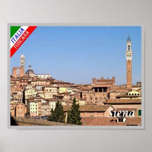 Italië - Toscane - Siena - Poster
