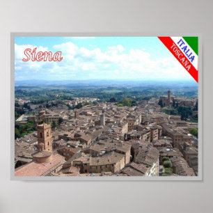 Italië - Toscane - Siena - Poster