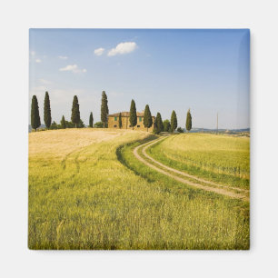 Italië, Toscane, Toscaanse villa nabij de oogst. Magneet
