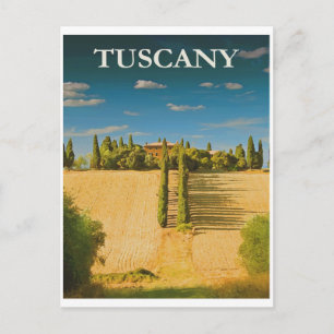 Italië Toscane Vintage Travel Briefkaart