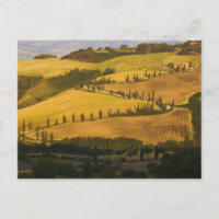 Italië, Toscane, ZigZag-weg in Toscane.