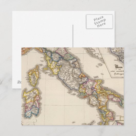 Italië tot zijn kerkelijke divisie briefkaart (Voorkant / Achterkant)