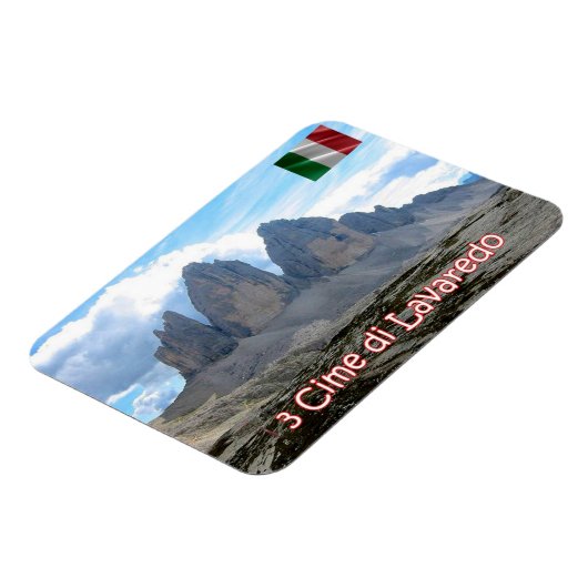 Italië - Trentino Alto Adige Südtirol - Drie pieke Magneet (Linkerzijde)