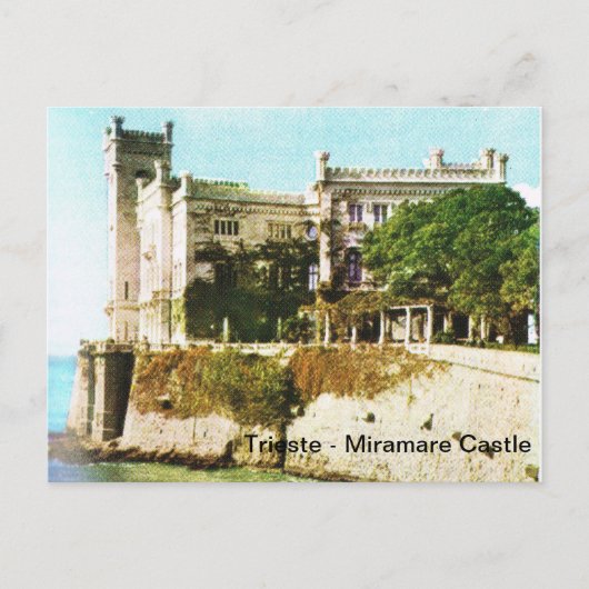 Italië, Triëst, Miramare Castle Briefkaart (Voorkant)