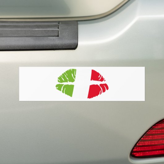 italië trikolore bumpersticker (Op auto)