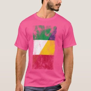 Italië Tsjaad vlaggen - Italiaans Tsjaad T-shirt