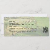 ITALIË Tuscany Boarding Pass QR Photo Weddenschap Kaart (Achterkant)