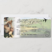 ITALIË Tuscany Boarding Pass QR Photo Weddenschap Kaart (Voorkant)
