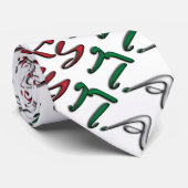 Italië Typografie Landvlag Kleuren Stropdas (Opgerold)